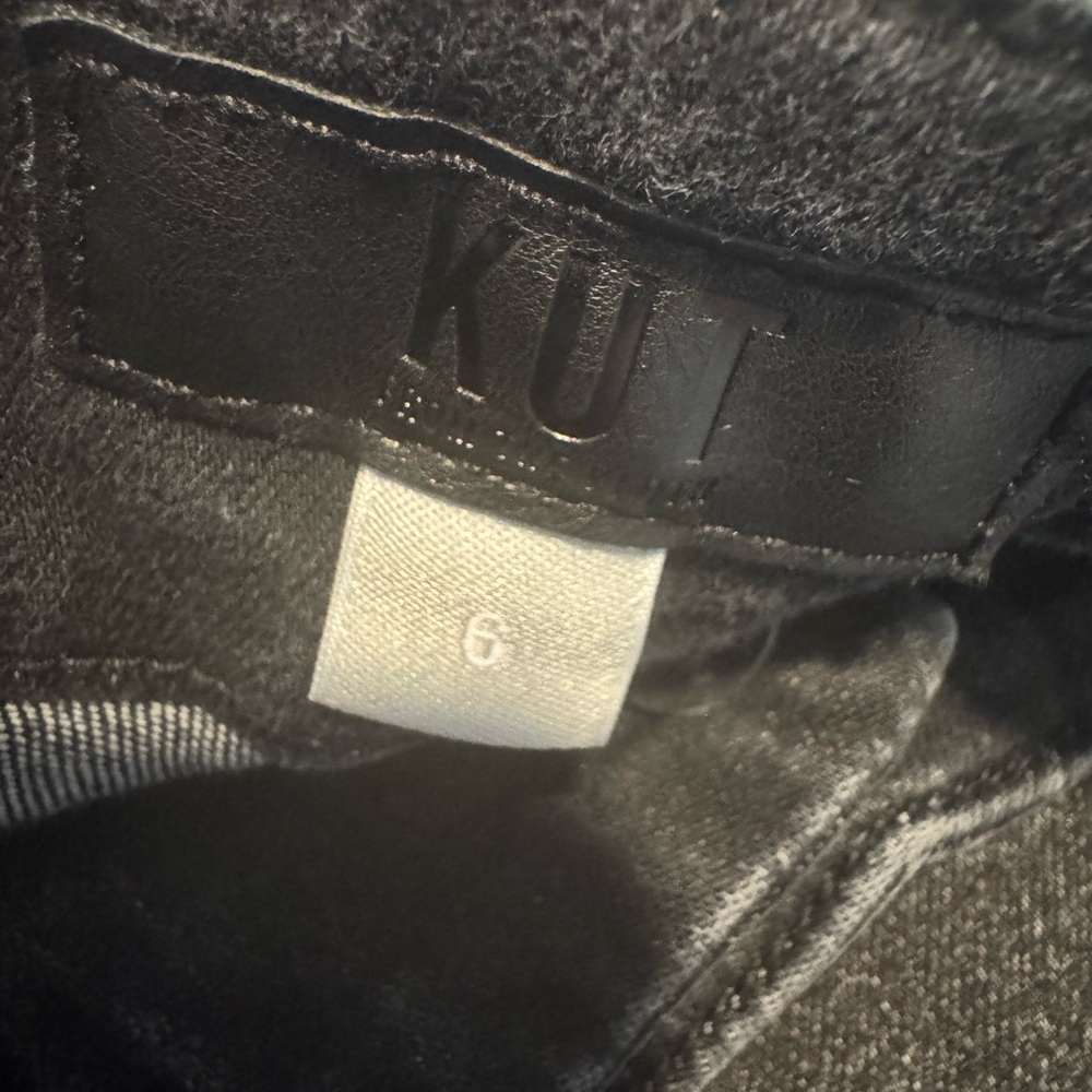 Kut From The Kloth Meg Utility Wide Leg Raw Hem black - size 6 - Picture 6 of 7